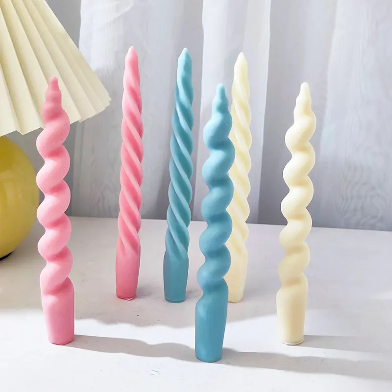 

Candle DIY Tool Long Spiral Column Candle Mold Homemade Handmade Scented Christmas Gift Mold