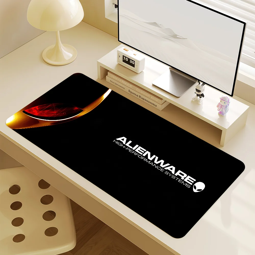 A-Alienware Mouse Pad MousePad Non-slip Lockedge Office Student Game Gaming Thickened Large Logo Writing Pad Technology Cushion