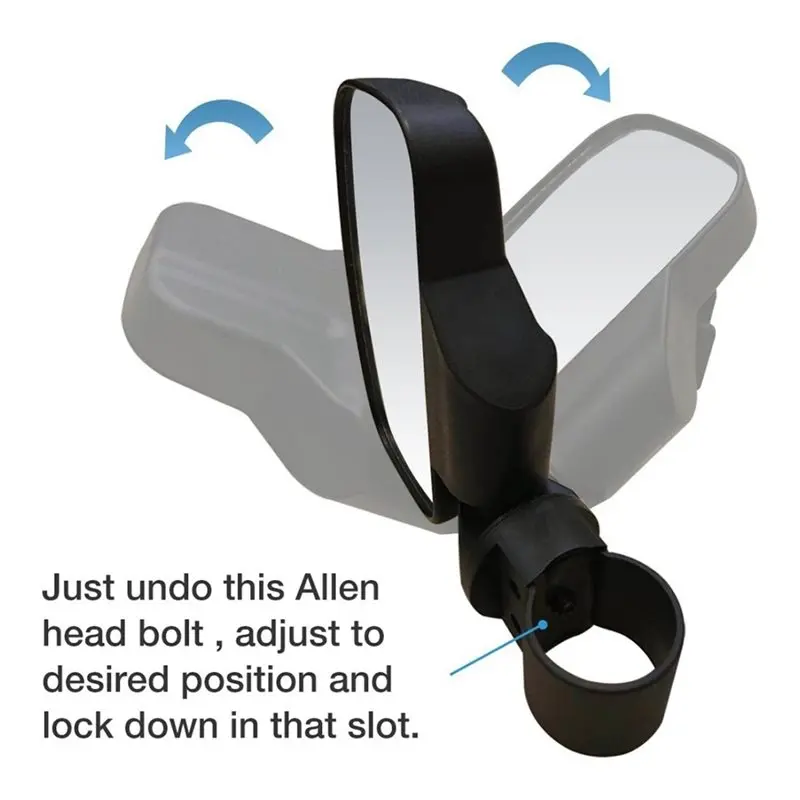 HOT-For Can-Am Polaris UTV ATV Side Rearview Mirror Modified Reversing Mirror Side Mirror Replacement Part,For Can-Am Polaris UT