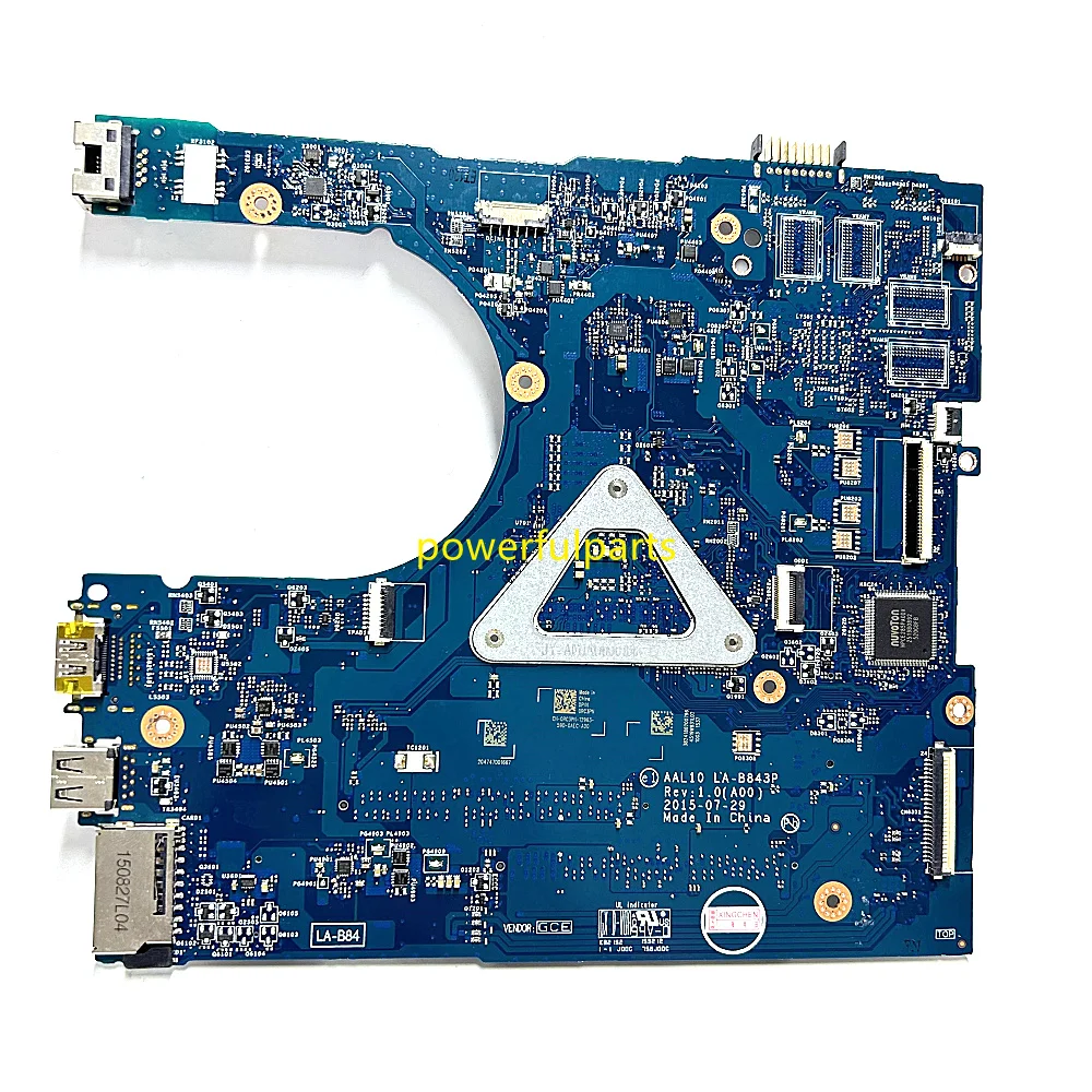 For Dell Inspiron 3458 3558 5458 5558 5758 Laptop Motherboard 3805U 3825U i3 i5 i7 CPU 0F0FC6  027C5F 0FRV68 AAL10 LA-B843P