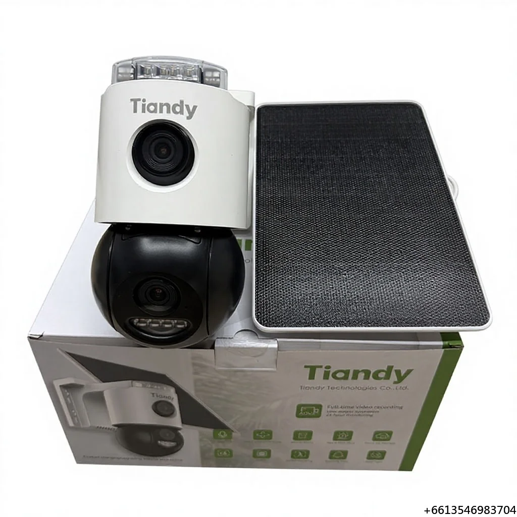 Original Tiandy 6MP 4MM Fixed 4G Solar-powered Security Camera TD-H673U