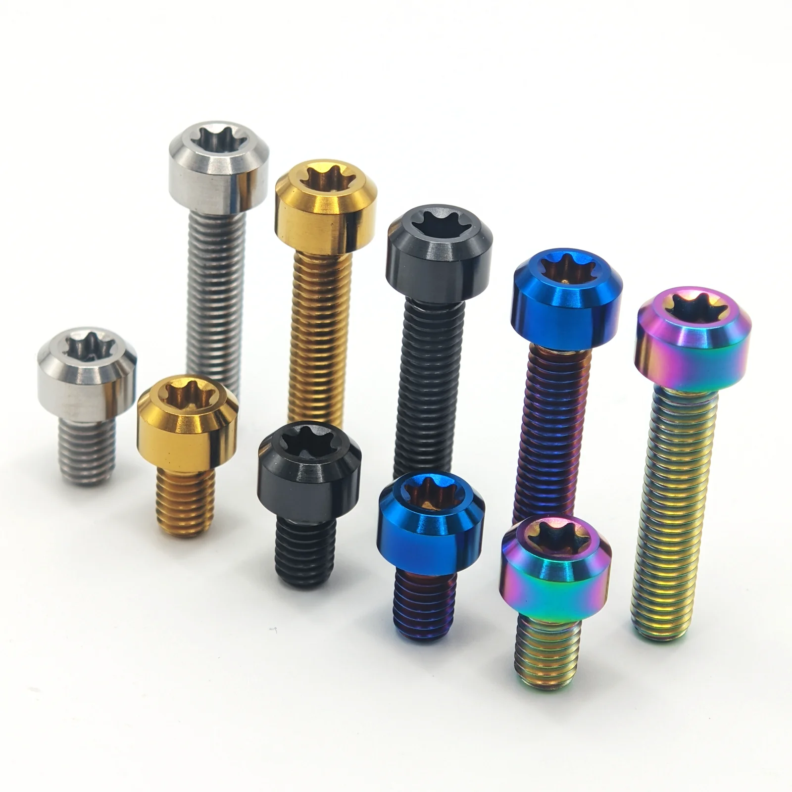 Grade 5 Titanium Bolts M6 X 5/10/12/15/20/25/30/35/40/45/50/55/60/65/70/75/80/85/90/100/110/120/130mm Torx Head Screws