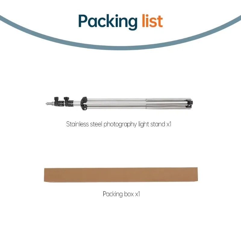 2m stainless steel light stand mobile phone camera mobile phone tripod ring light stand photography video holder