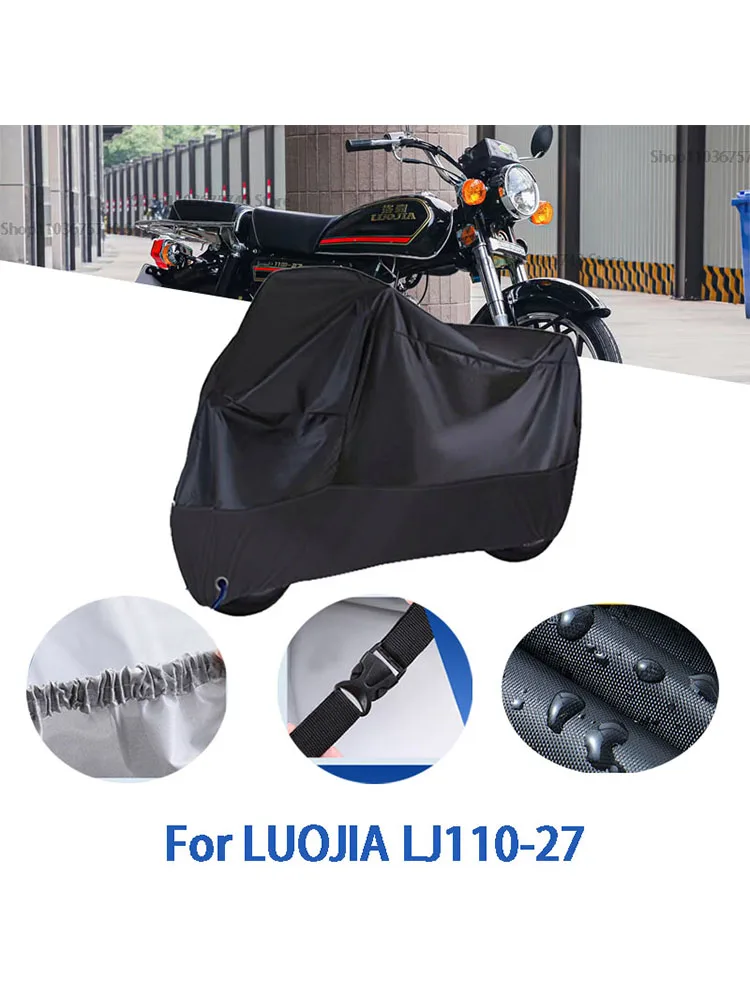 Motorcycle Full Covers For LUOJIA LJ110-27 0 Car Outdoors Sun Protection Dust No Ear Thickened Oxford Clothcover Accessories