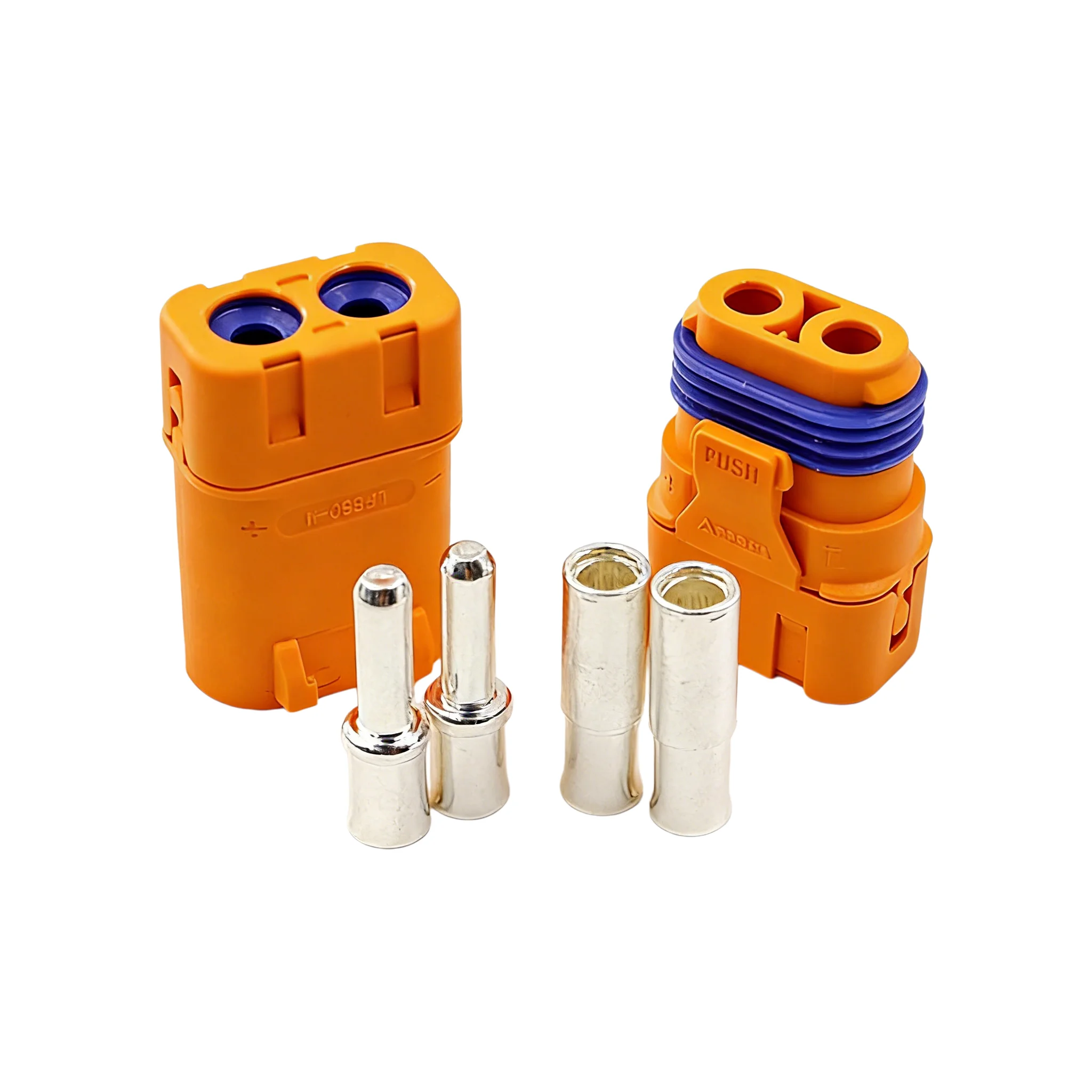 Amass Original LFB50-F/M Waterproof Connector Silver Plated Copper Crimp Battery DC Plug