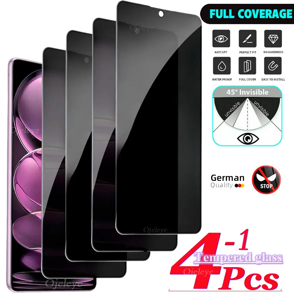 Full Cover Privacy Screen Protectors For Huawei P40 P30 Lite P20 Mate 20 Pro 30 Anti-Spy Tempered Glass Honor 50 X8 8X 9X 20 10i