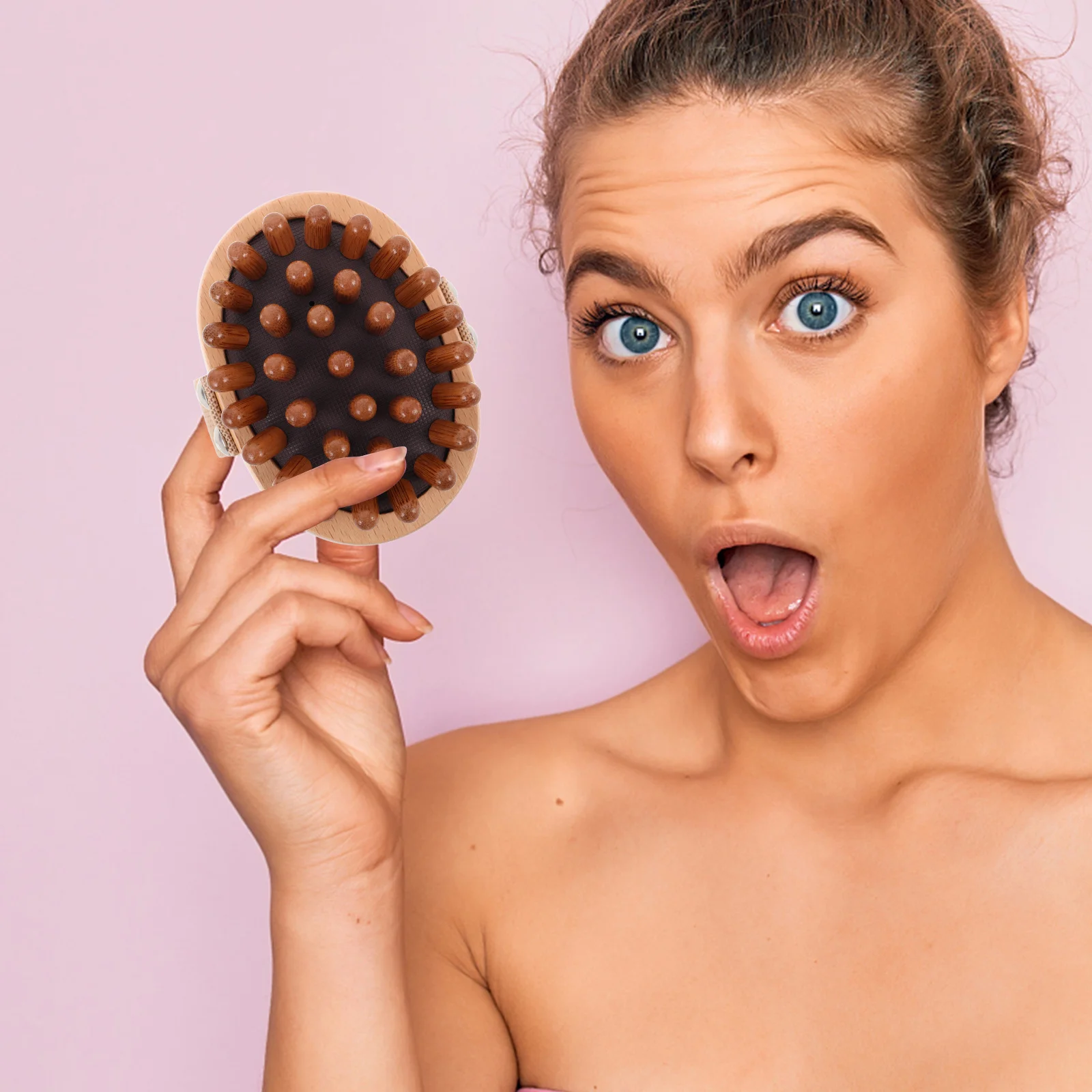 

Деревянная щетка для массажа меридиана с несколькими узлами, инструмент для акупрессуры, облегчение боли в полный рост, спина, нога, ног