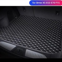 Customized Microfiber Leather Car Trunk Mat For Bmw X5 E53 E70 F15 G05 X4 F26 G02 Car Accessories Interior Details Carpet