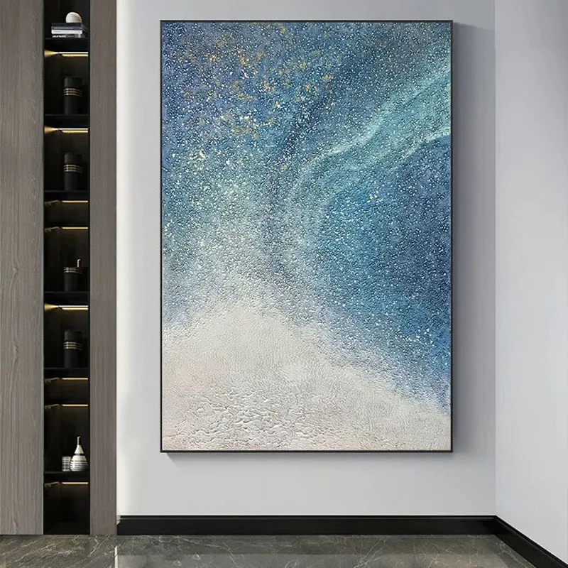 Abstract Galaxy Handmade Oil Painting On Canvas For Living Room Decoration Painting Dining Room Corridor Mural Sofa Background