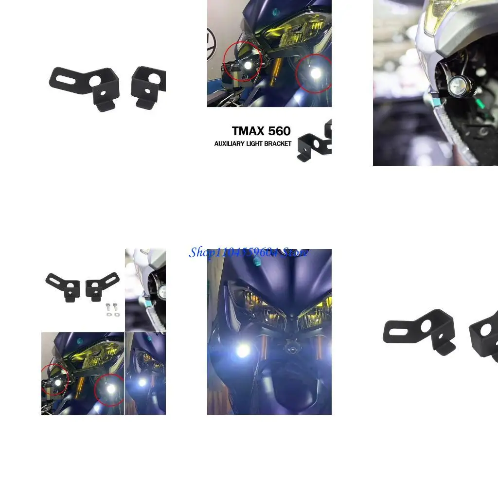 

12QM Motorcycle Fog Lamp Spotlights Metal Stand Holder Auxiliary Support Modified Accessories for tmax530 tmax560 2017-2021