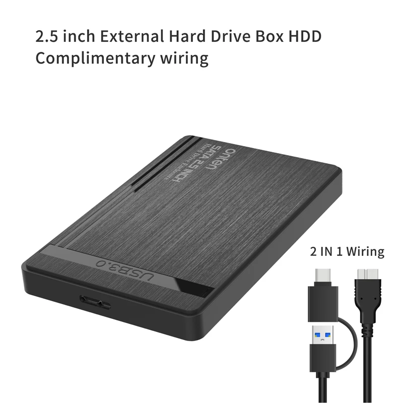 High Speed hard drive enclosure extension dock Offline Clone External Hard Drive Box HDD Enclosure USB 3.0/Type-c  to 2.5 inch