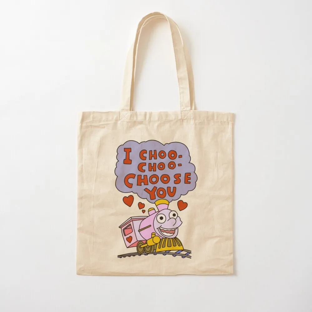 

I Choo Choo Choose You Tote Bag Shopper bag Women's bags Lady bags Canvas Tote Bag