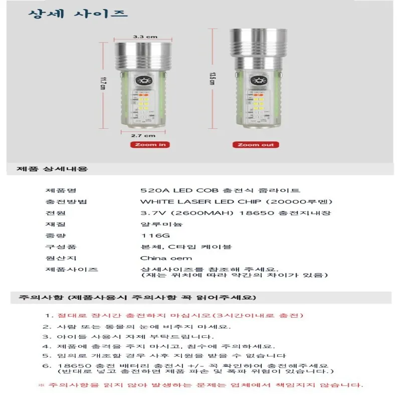 LED Flamplight Multi-use Verifiable warning maintenance flashlight Waterproof far shooting Flashlight Brightness adjustable flashlight