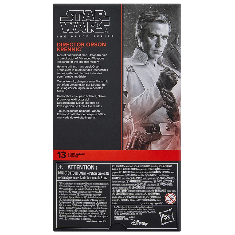 [متوفر] هاسبرو حرب النجوم السلسلة السوداء مدير أورسون كرينيك 6 بوصة مقياس أنيمي عمل الشكل نموذج لطيف حلية اللعب