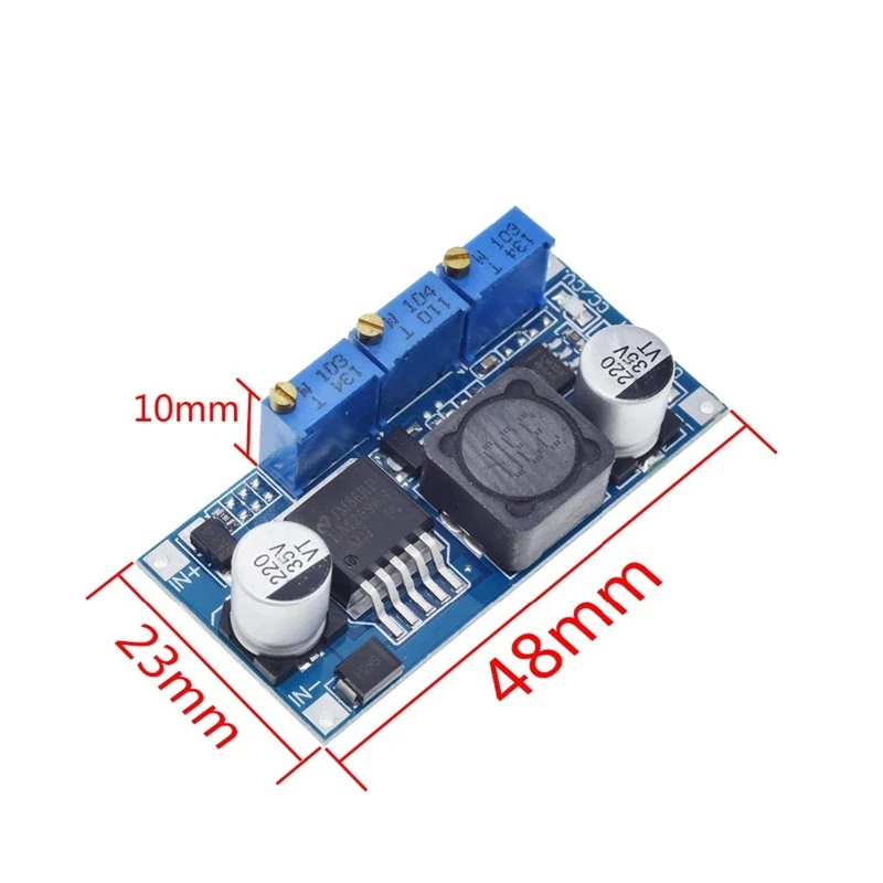 Blue board LM2596 constante stroom en spanning LED-drive lithium-ion batterij oplaadstroommodule met hoog rendement