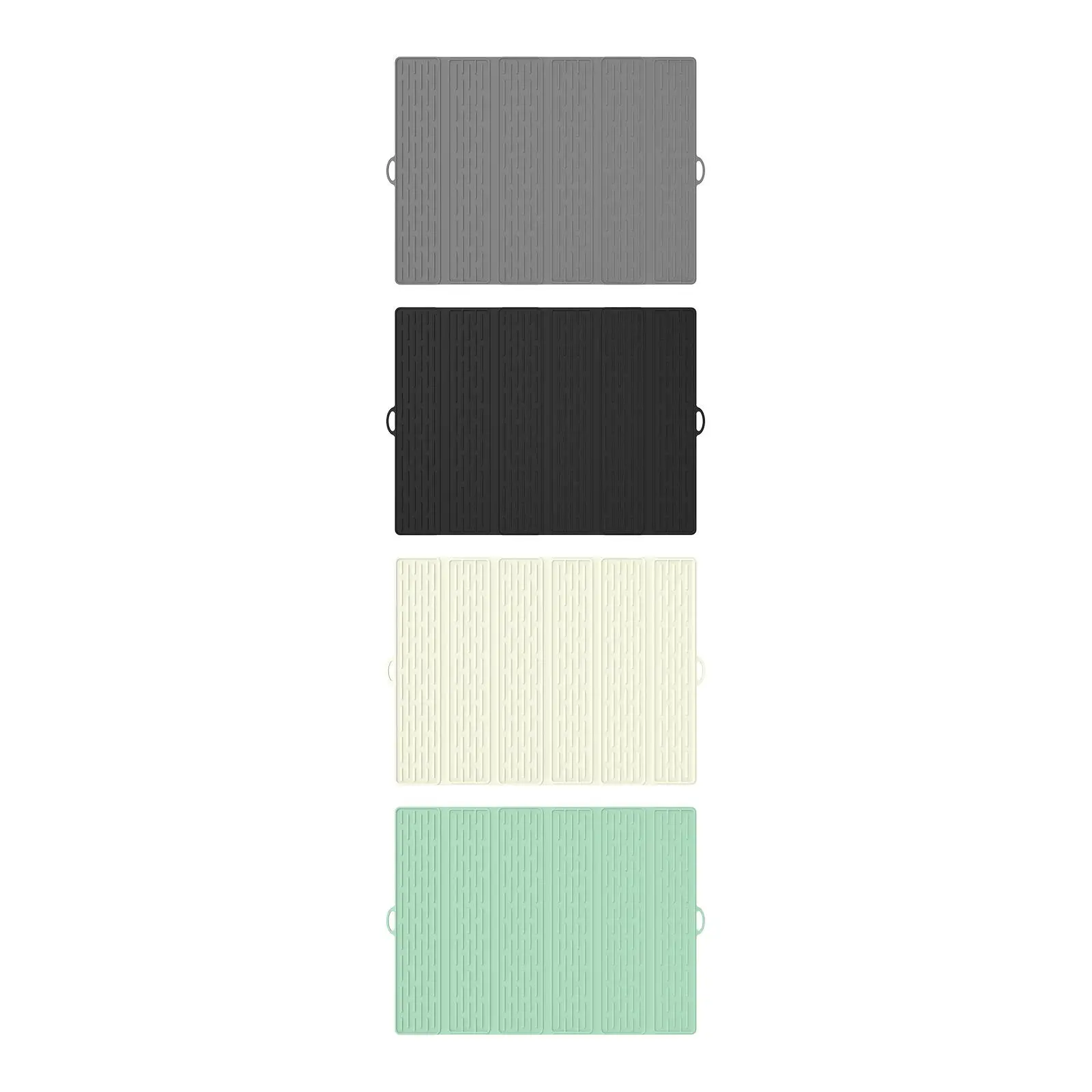 Dish Drain Mat Silicone Foldable Sink Coffee Bar Restaurant Heat Resistant