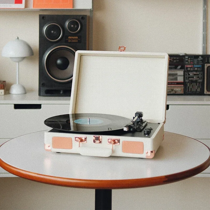 integrated vinyl record player bluetooth dynamic magnetic record player retro phonograph Qixi Festival Valentine's Day
