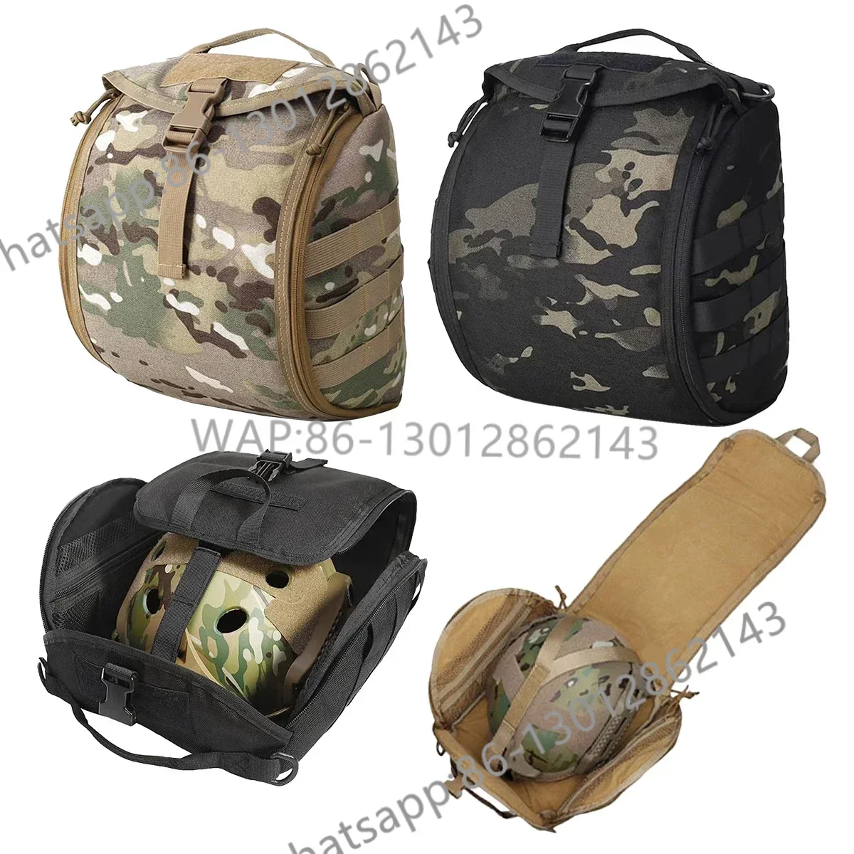 Multi-Purpose  Storage Carrying Pouch for Sports Hunting Shooting Combat Helmets