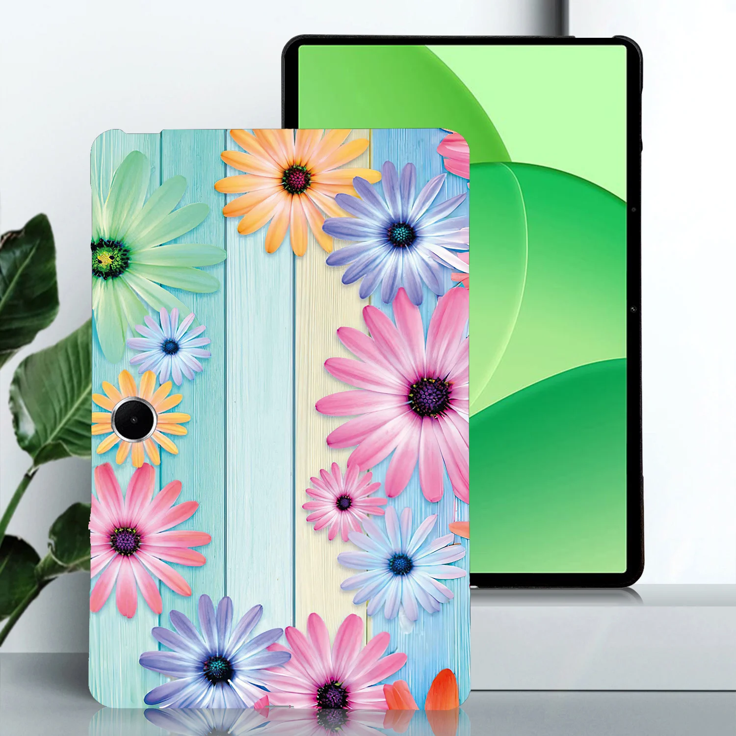 For OnePlus Pad Lite  /  Oppo Pad SE Case Pattern Printing Slim Soft TPU Tablet Cover - Sunflower