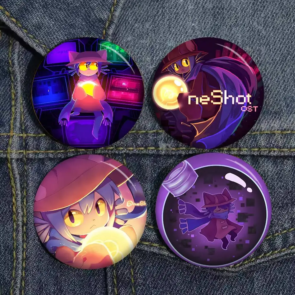 Anime Niko Oneshot New  Brooches Soft Button Pin Funny Silly Gnarpy on A Skateboard Meme Badge Gamer Collection Gifts