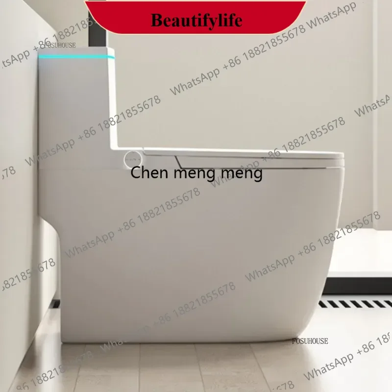 

F185 Home Bathroom Fixture Smart Toilet Ceramic Siphon Toilets Semi-intelligent No Water Pressure Limit No Plug-in Smart Toilets