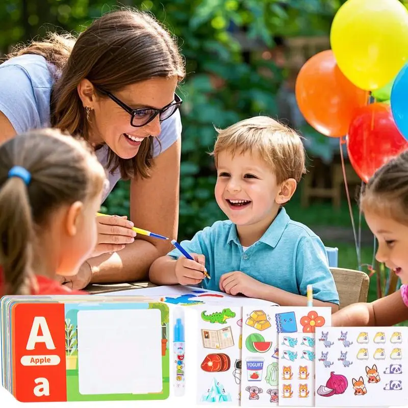 Многоразовая книга-наклейка, многоразовая книга-наклейка для малышей, обучающие и образовательные игрушки, обучающие занятия для дошкольников, путешествия в самолете