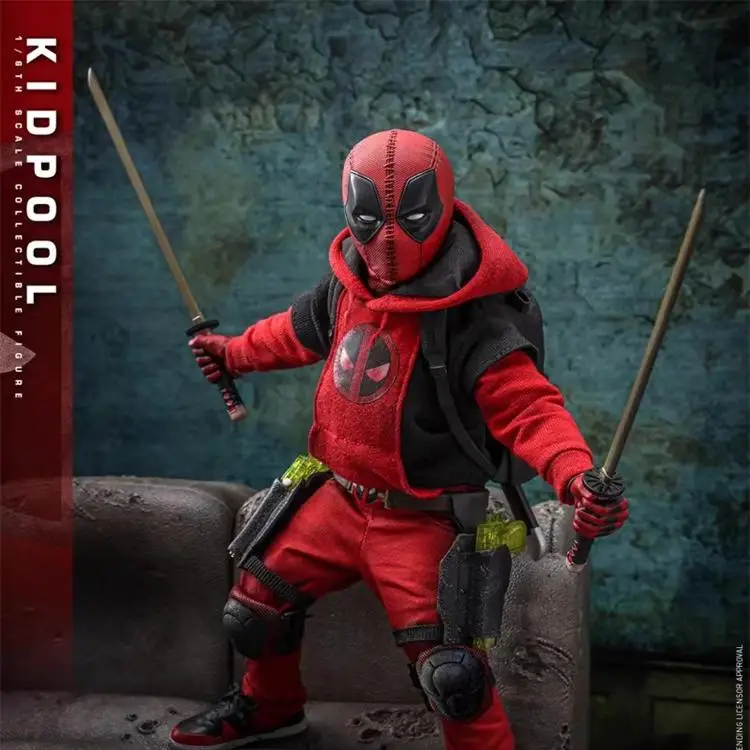 

Marvel Hot Toys 1/6 Scale Deadpool & Wolverine Kidpool Mms763 Collectible Action Figures Movable Model Special Edition Toy Gifts