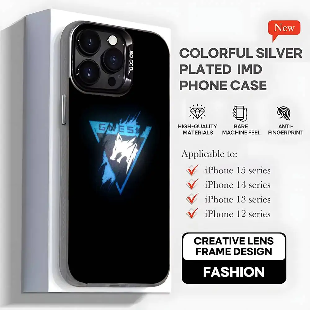 Arknights logo Phone Case For iPhone17,16,15,14,13,12,11,Mini,Pro,MAX,plus,Black Matte Shockproof Cover