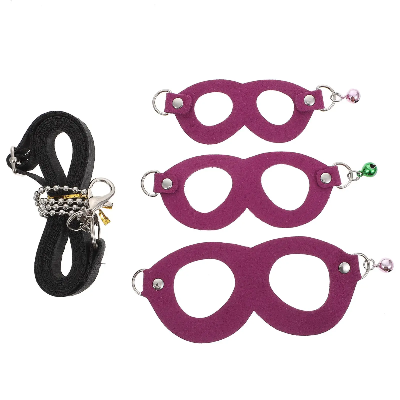 

Purple Sugar Glider Harness Traction Rope Small Animal Leash Adjustable Strap Anti Biting Chain Lightweight Compact Design Pet