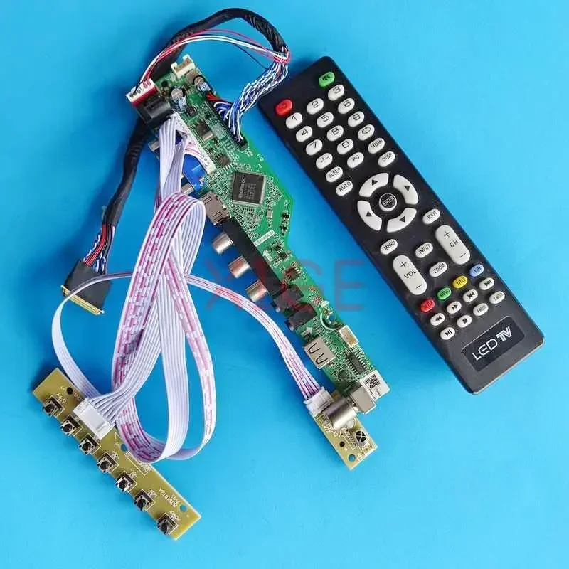 

Для LTN140AT01-G01 LTN140AT02-001 Панель ноутбука 14 "USB + AV + VGA + HDMI 1366x768 LVDS 40-контактный аналоговый контроллер телевизора Плата драйвера DIY Kit