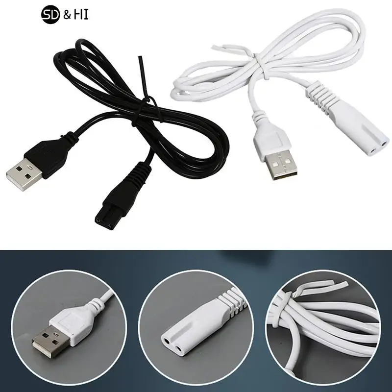 USB Cable Charging Line Copper hole Suit 5V flashlight shaver hair clipper wire Single hole 1.8