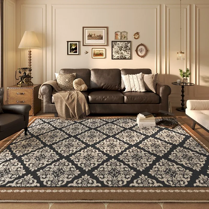 Large Area Carpet Living Room Vintage Distressed Persian Floor Mats Machine Washable Non-slip Rug Printed Rugs Bedroom Mat 거실카페트