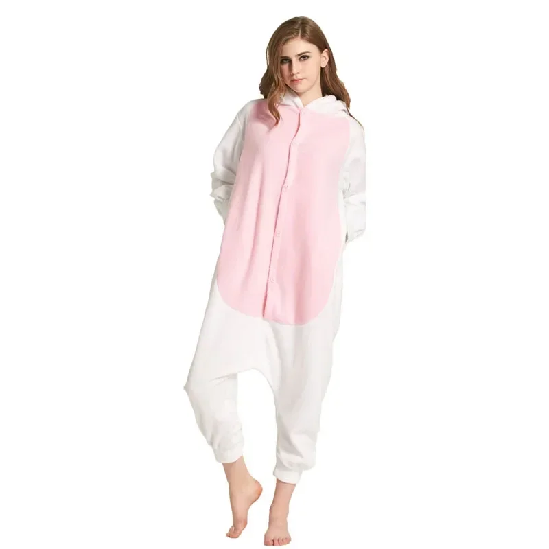 Animal Sheep Kigurumis Women Pajamas Adult Unisex Onesie Goat Flannel Warm Party Sleepwear Homewear Cospaly Jumpsuits Pyjam MN10