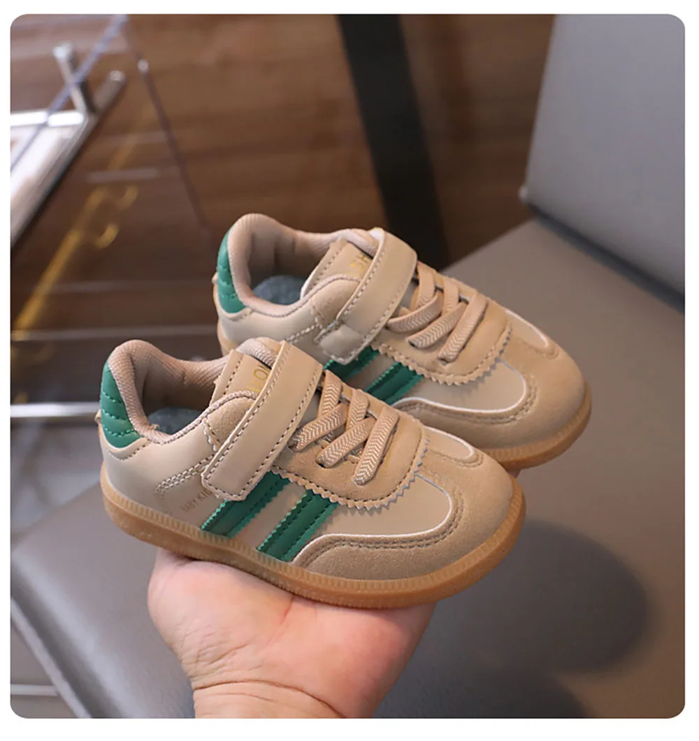 PU-Leder-Sportschuhe für Kinder, wasserdichte Mädchen-Turnschuhe mit weichen Sohlen, Ergonomie, rutschfeste Kleinkinderschuhe für Kinder – Detail 19