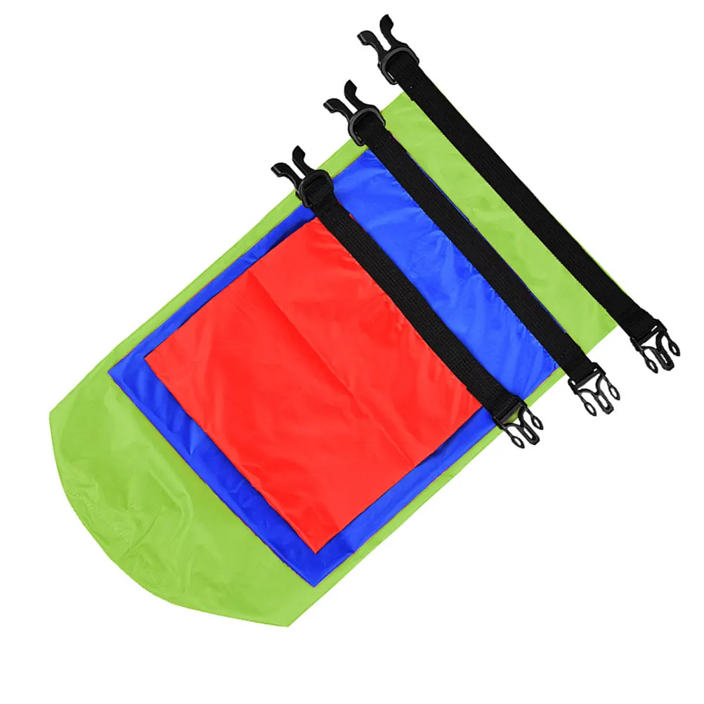 

3Pcs Waterproof Swim Storage Bag Floating Dry Bag Multipurpose Swimming Buoy Safety Gear Bright Colors Red Blue Green