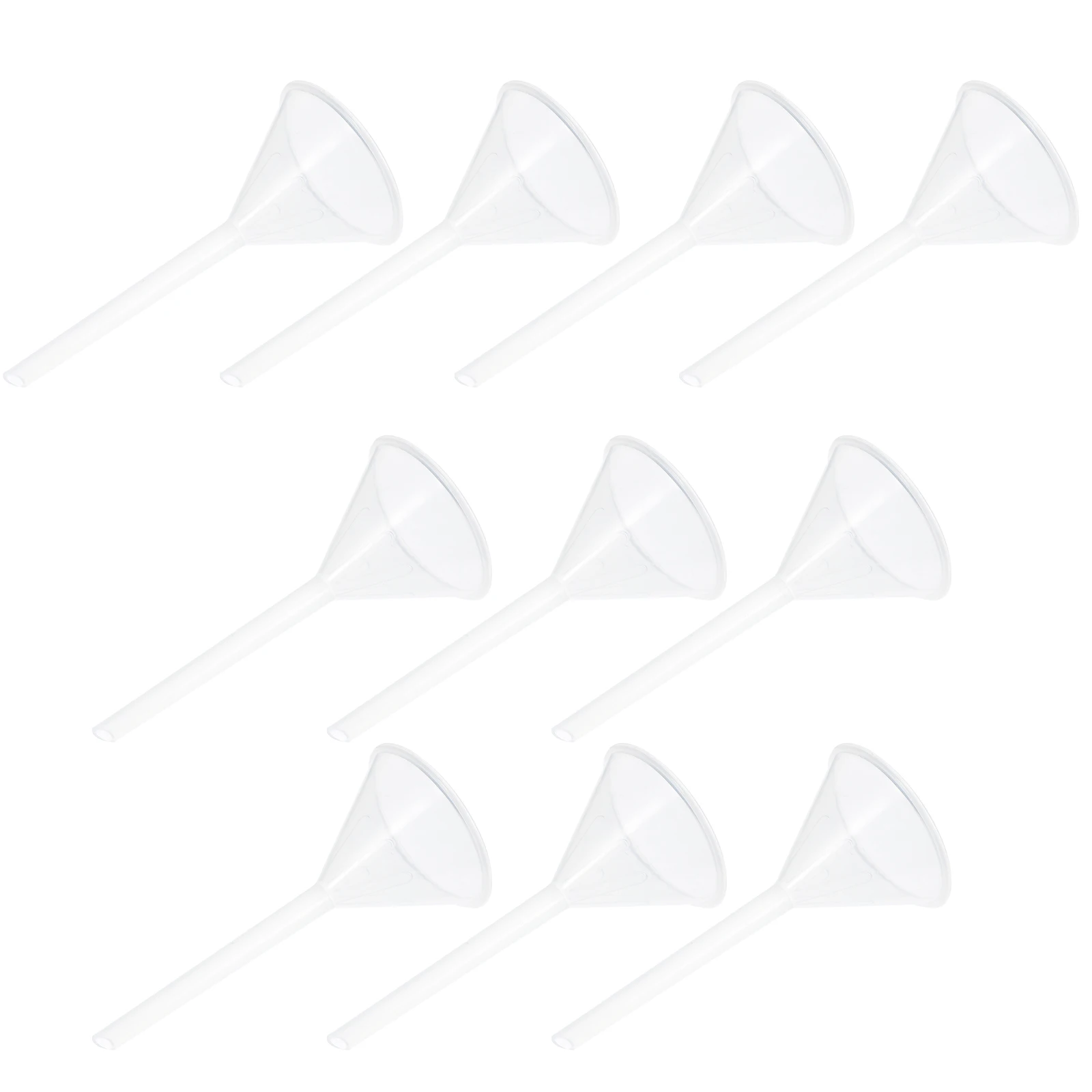 

10Pcs Laboratory Triangle Plastic Funnel 75mm for Filling Extracts Small Bottles Scientific Liquid Transfer Funnel