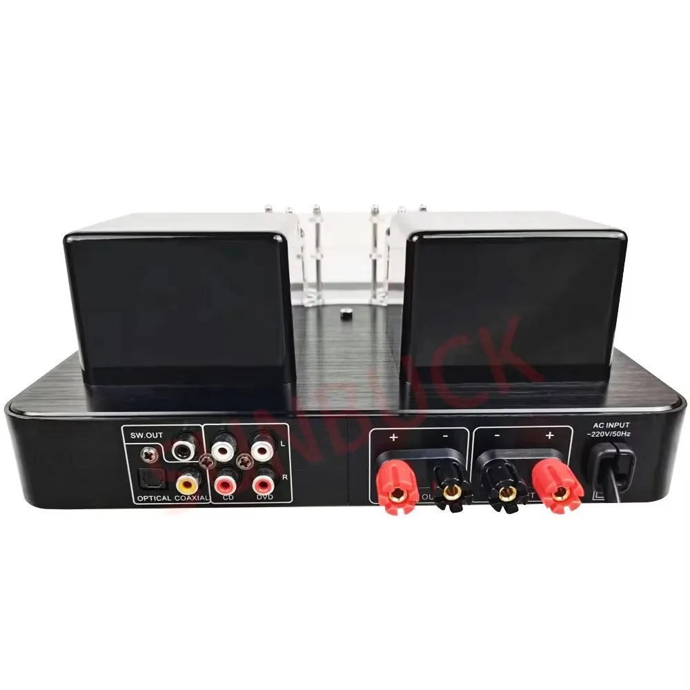 AIYIMA SMSL AV600 fibre coaxiale USB RCA Bluetooth amplificateur de puissance 2.1 80W stéréo 6K4 amplificateur à Tube électronique sous vide amplificateur Audio