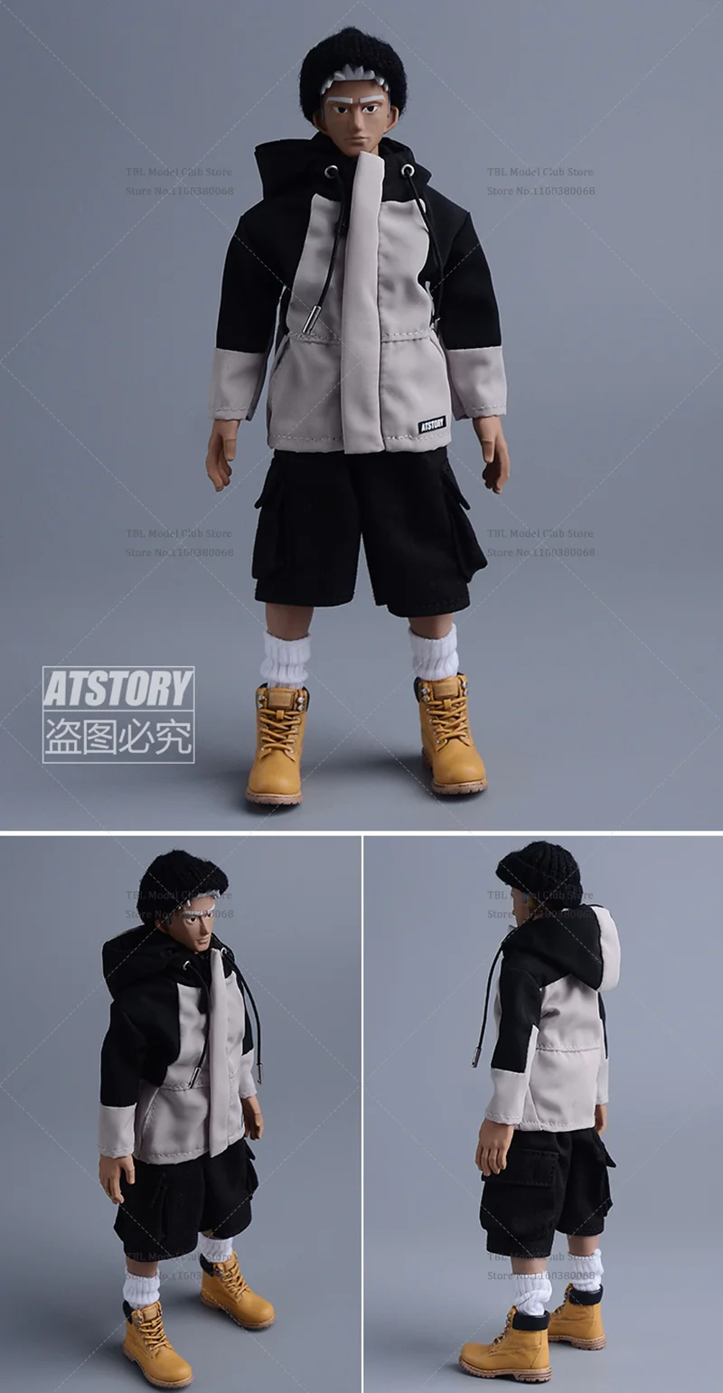 1/12 Schaal Vrouwelijke/mannelijke kleding Veelkleurige Stapel Koude Cap Handgemaakte Wollen Hoed Hip Hop Mode Voor 6-inch Action Figure Soldaat