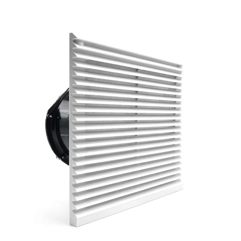 

DC24V DC12V ventilator 255*255*117mm IP54 245m3/h RAL7035 Ventilation System Filter Fan for electrical cabinets