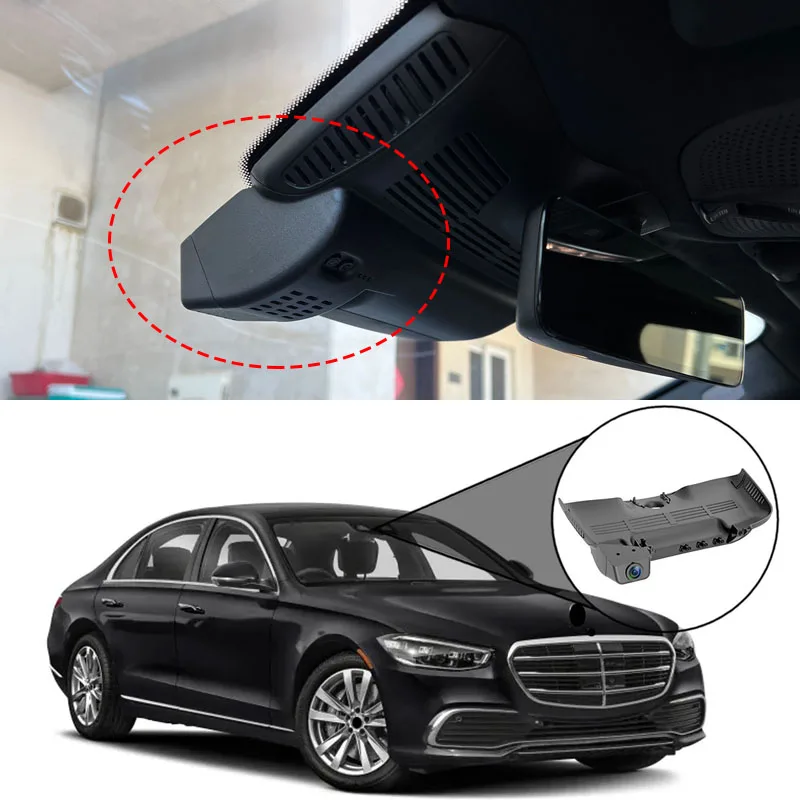 Dash Cam Camera Front Rear Dashcam 4K Wifi Auto DVR Plug Play OEM Dual Dash Car Camera For Mercedes Benz Class S W222 W223