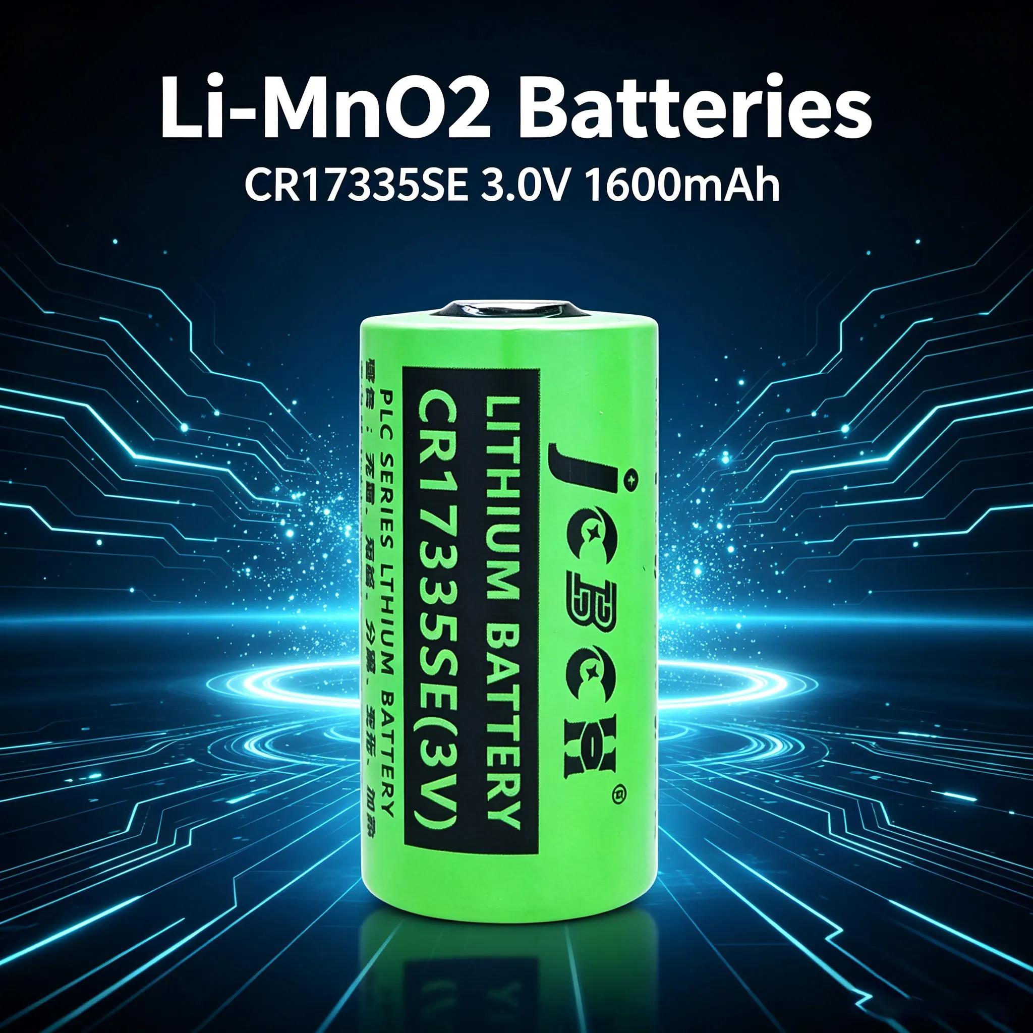 CR17335S Li-MnO2 Batteries 3.0V Industrial Robot Controller, Industrial Control PLC Servo Driver Intelligent Toilet