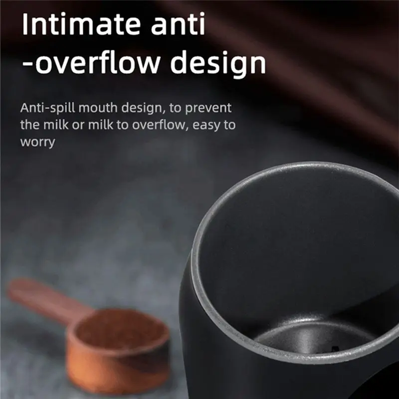 

A99U Automatic Household Frother Automatic Hot and Cold Foam Machine Frother Milk Froth Stirring Cup Coffee Frother(EU Plug)
