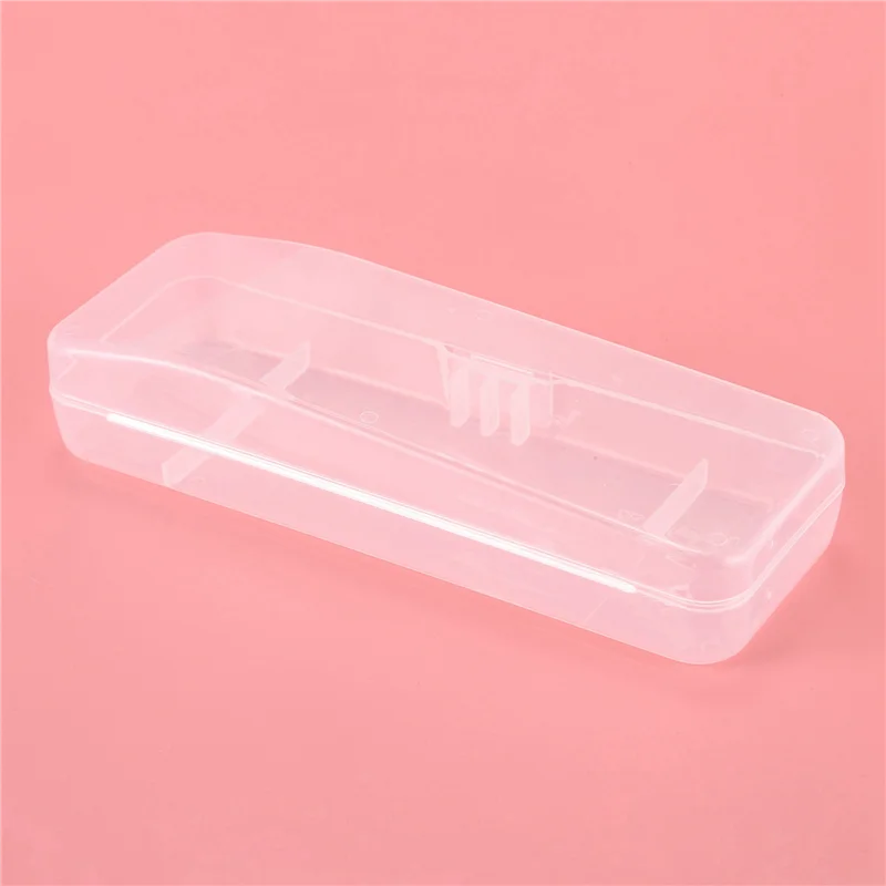 BAAN-4 Stuks Reizen Dubbele Rand Scheermes Opbergdoos Mannen Scheerapparaat Case Scheermes Accessoires Scheermes Houder Opslag Reizen Plastic Case