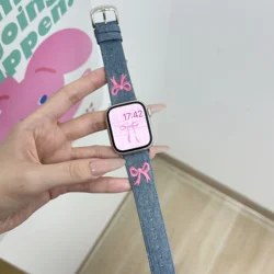 Bow Cowboy Embroidery Strap For Apple watch Band Ultra 2 49mm 9 8 7 45mm 41mm Watchband Bracelet For iwatch 6 5 4 3 SE 44mm 40mm