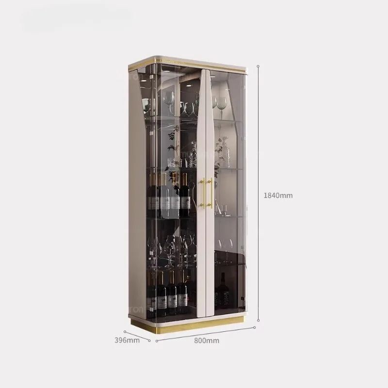 خزانة عرض مع خزانة باب زجاجي ملحقات ويسكي Drankkast الأثاث النبيذ بار مع محطة بار كوكتيل الثلاجة #6