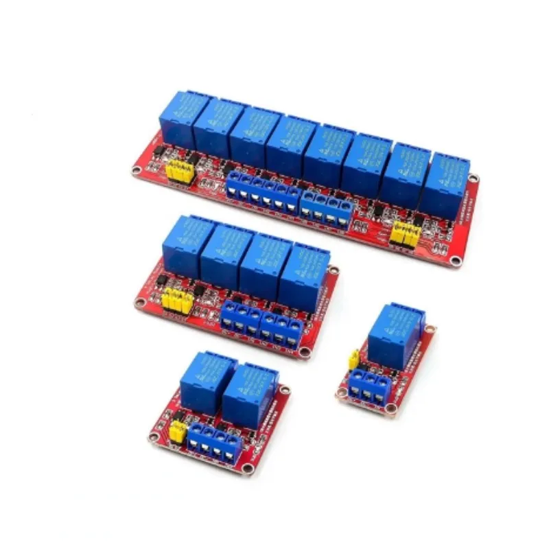 1 2 4 8 Channel 5V 12V 24V Relay Module Board Shield With Optocoupler Support High And Low Level Trigger