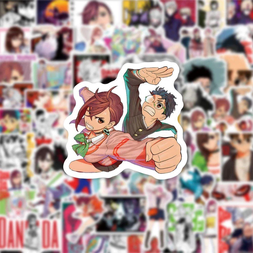 

10/30/60pcs Cool Cartoon DANDADAN Stickers Anime Okarun Momo Ayase Decals for Laptop Motorcycle Guitar Waterproof Manga Sticker