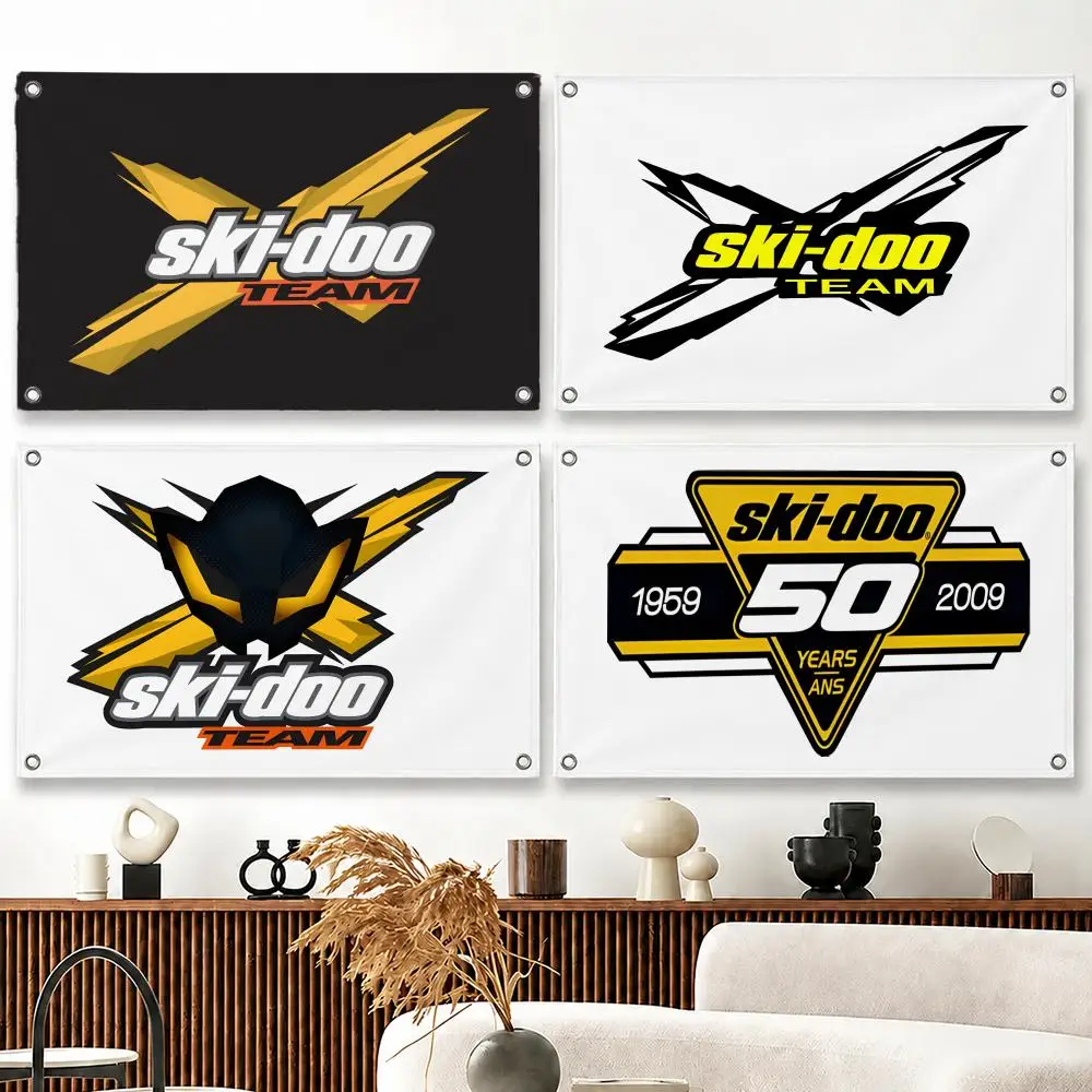 Brand Ski-doo Flags flag Suitable For Party Club Outdoor Interior Wall Decoration Banner Fans Gift