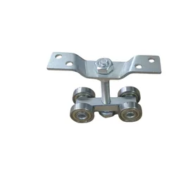 Heavy Duty C30 Folding Door Sliding Track with Steel Pulley Bearing for Gate Folding Door Weight Capacity 100kg