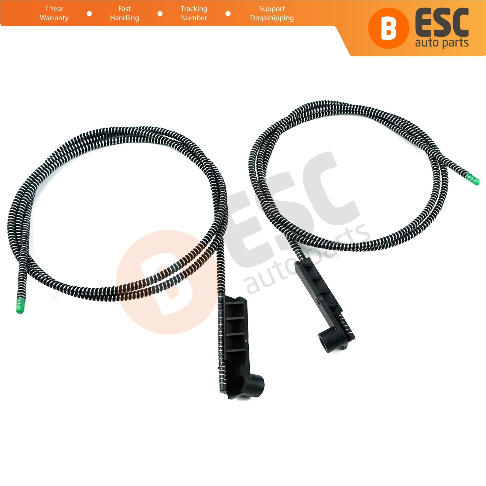 ESR612 Electrical Sunroof Sliding Roof Hatch Repair Right Left Cable Set A2027800189 for Mercedes C Class W202 1993-2000